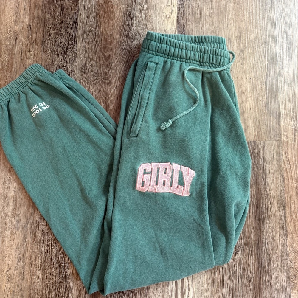 The Toast brand green Girly sweatpants Women's Size Medium